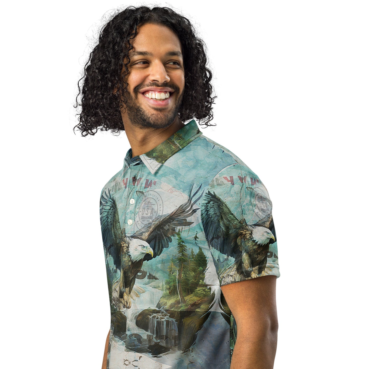 Men’s "Flight Of The Eagle" Signature Collection slim fit polo