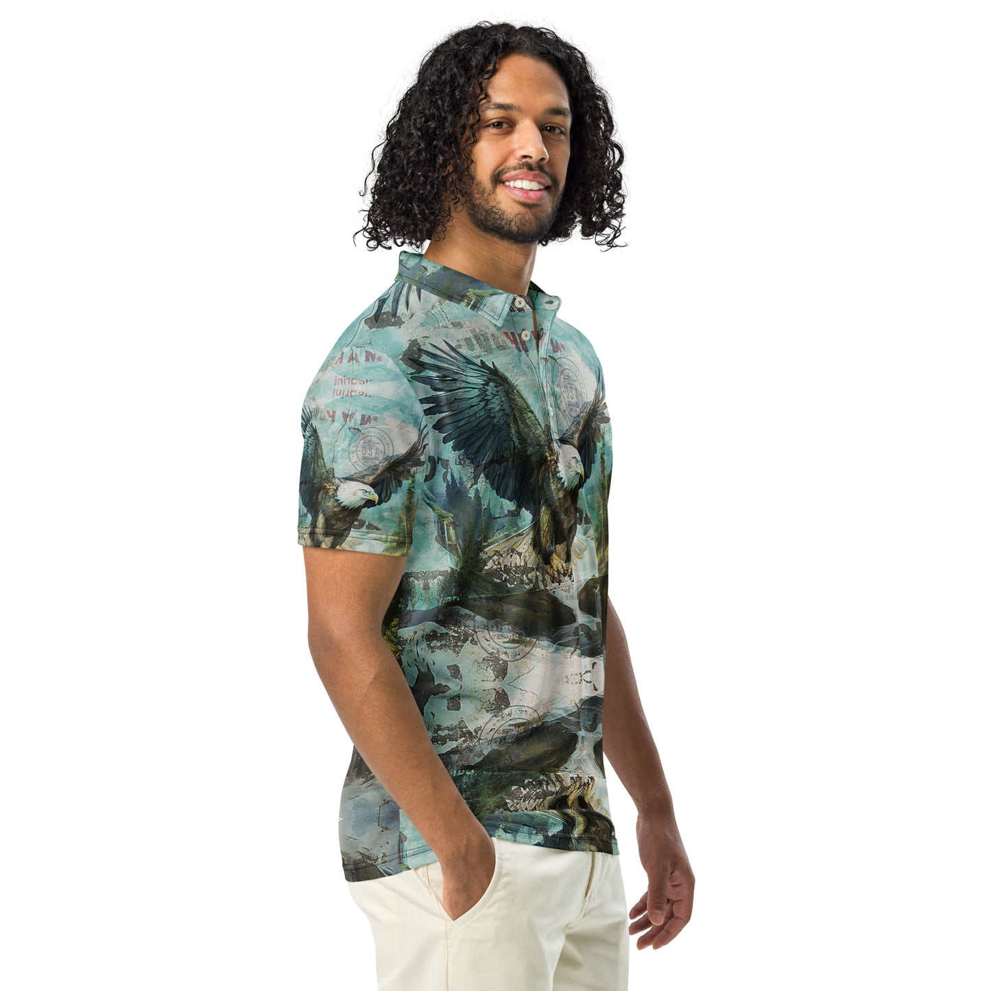 Men’s "Flight Of The Eagle" Signature Collection slim fit polo