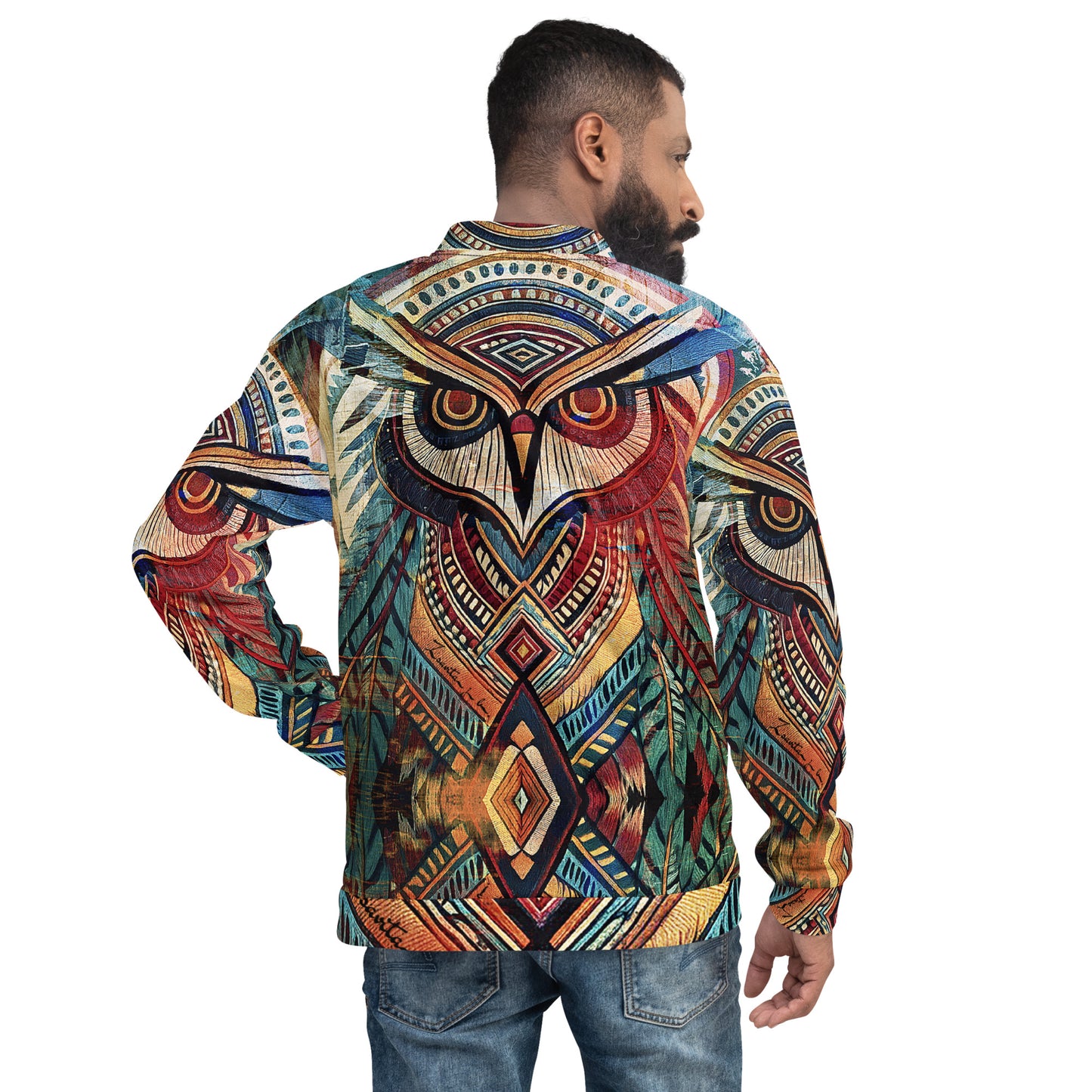 Woodland Owl Signature Collection Unisex Bomber Jacket