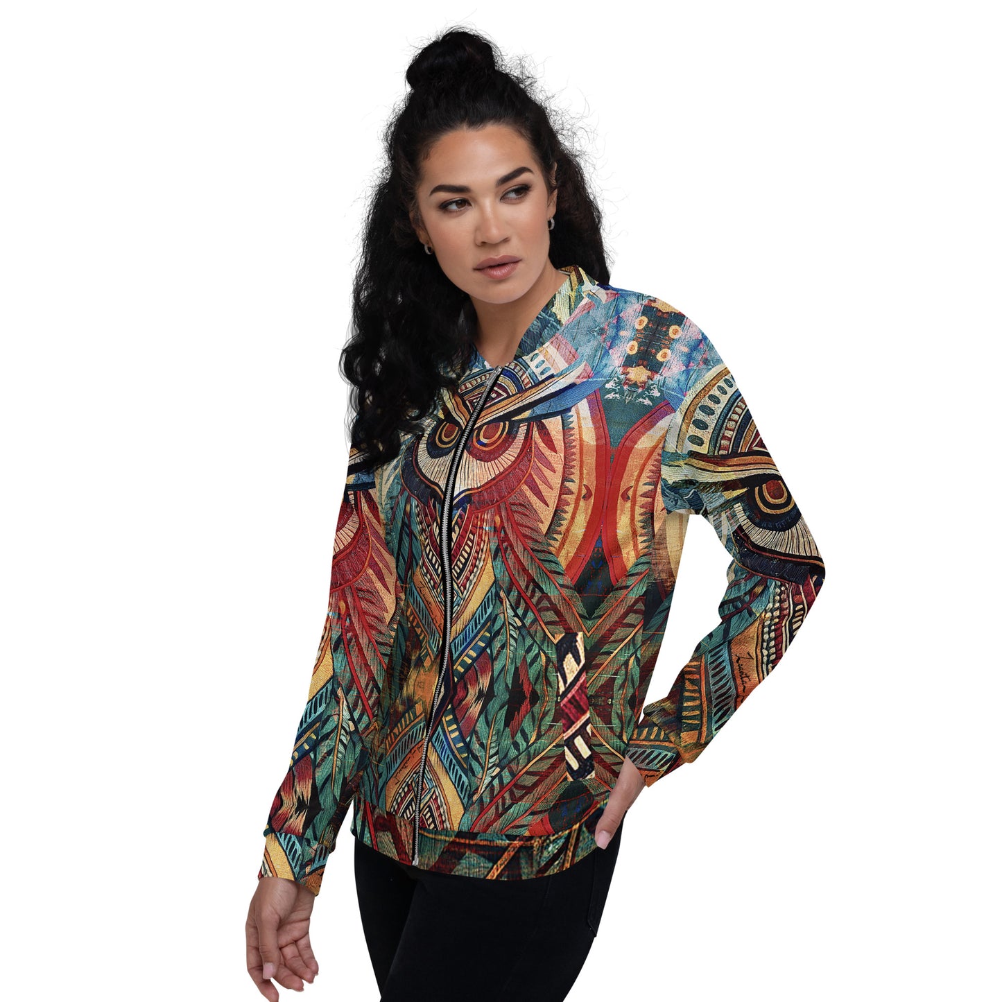 Woodland Owl Signature Collection Unisex Bomber Jacket