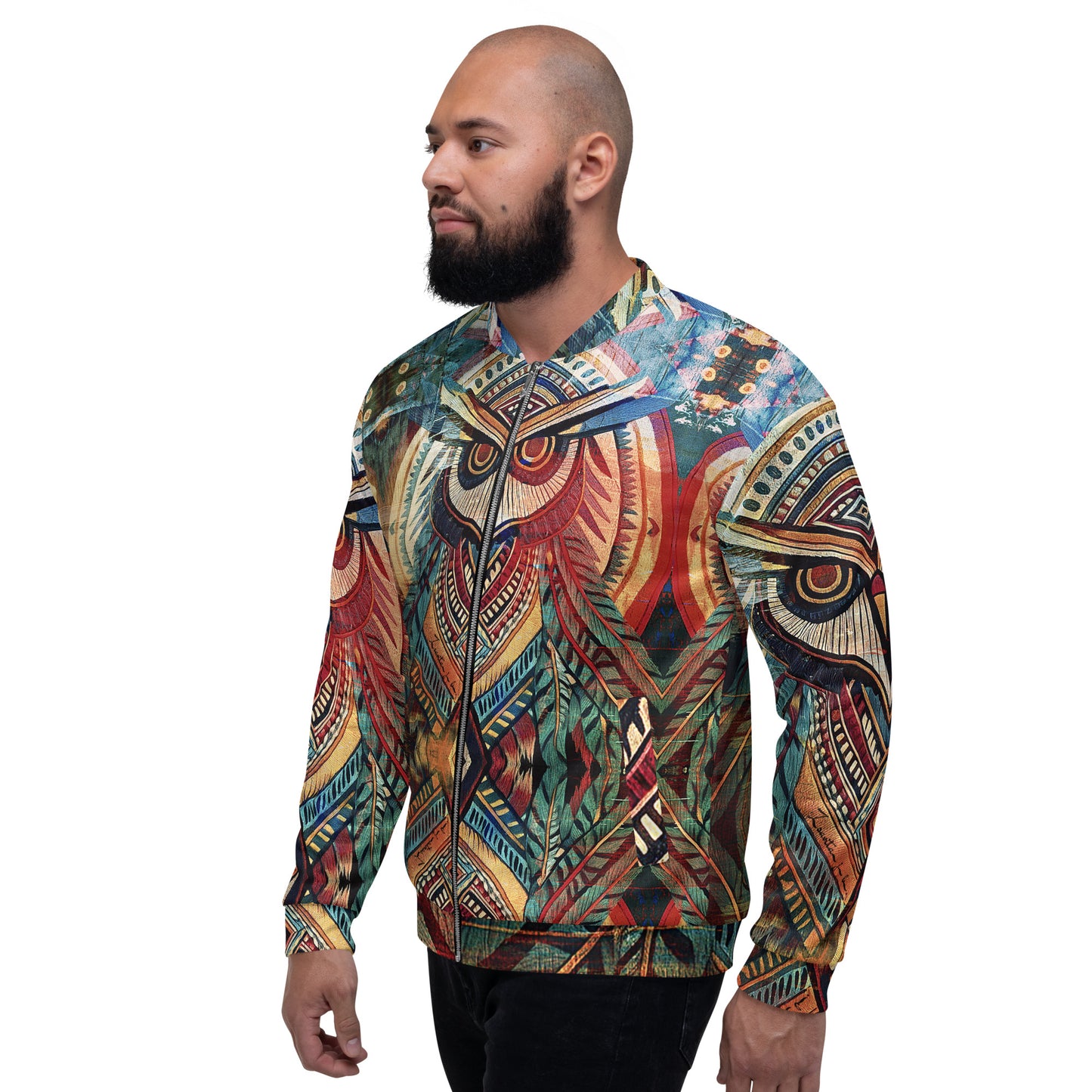 Woodland Owl Signature Collection Unisex Bomber Jacket