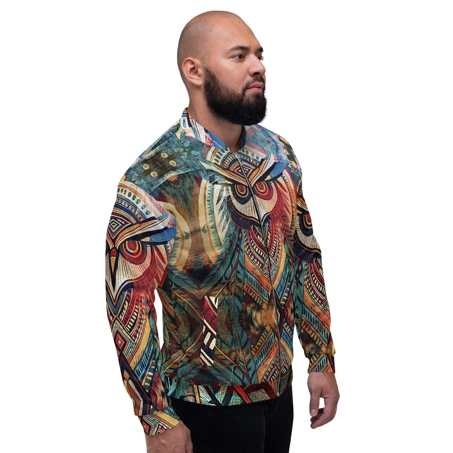Woodland Owl Signature Collection Unisex Bomber Jacket